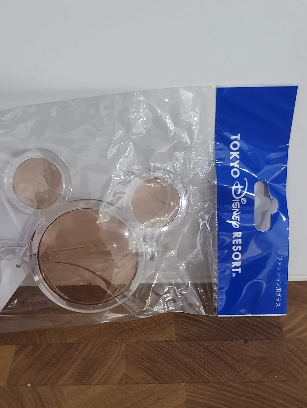 Tokyo Disney thick frame Mickey Mouse Sunglasses In Clear